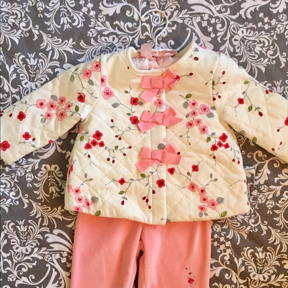 NWT Cherry Blossom Set 6-9 Months